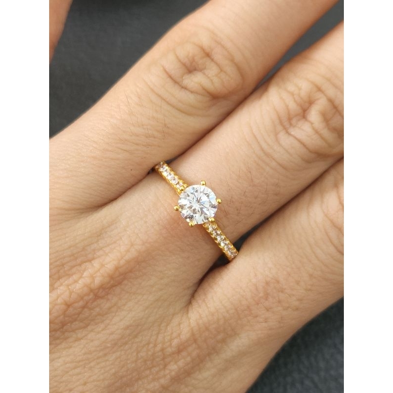 Terlaris Cincin Love BIG emas asli kadar 700 Elegan
