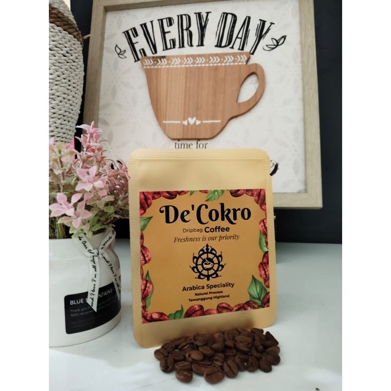 

De'Cokro Dripbag Coffee Arabica Speciality Temanggang Highlands