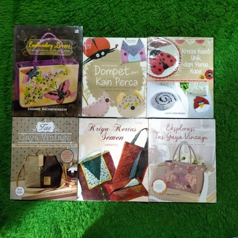 ORIGINAL BUKU KREASI DAN KERAJINAN TANGAN EKSPLORASI TAS GAYA VINTAGE KERTAS SEMEN KESET UNIK DARI P
