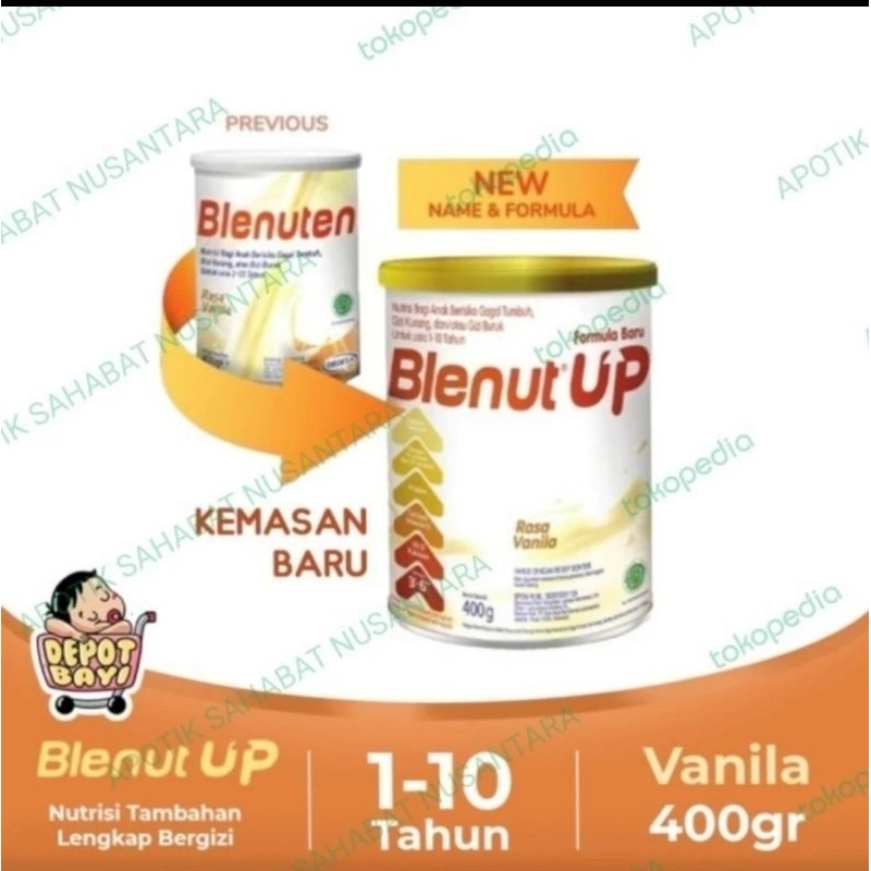 

SUSU BLENUT UP 400GR (BLENUTEN MEDIS) NUTRISI