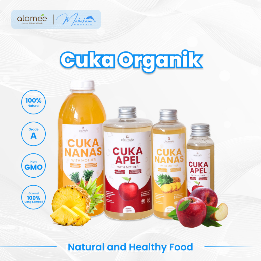 

ALAMEE Cuka Apel Organik Apple Cider Vinegar Nanas Pineapple