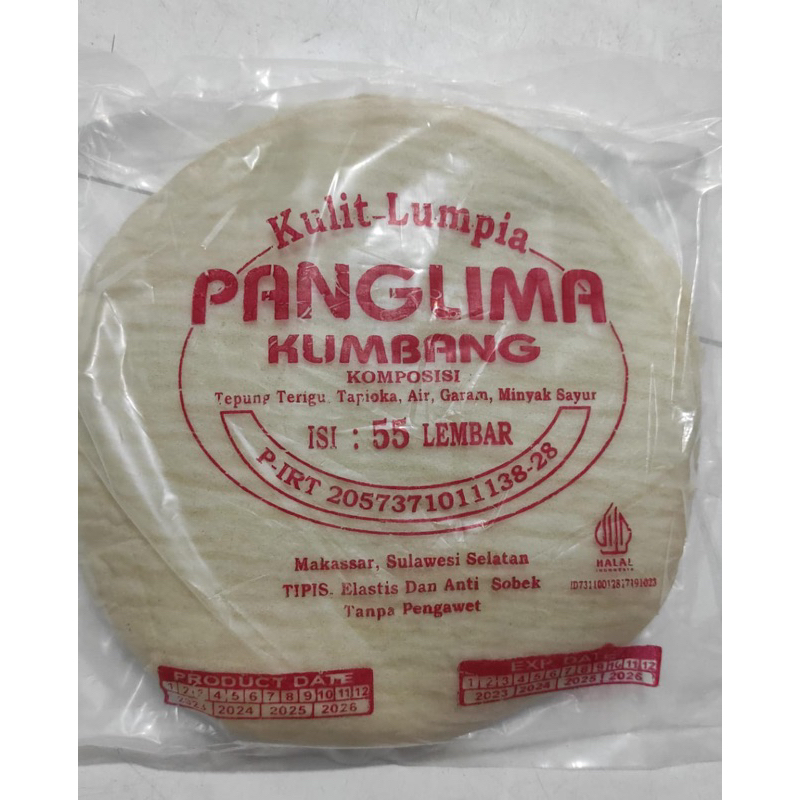 

Kulit Lumpia Panglima Kumbang isi 55