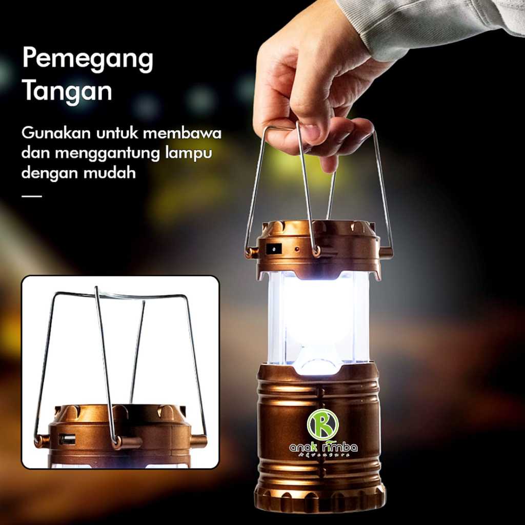 LAMPU CAMPING Rechargeable LAMPU TENDA lampu emergency lampu charger