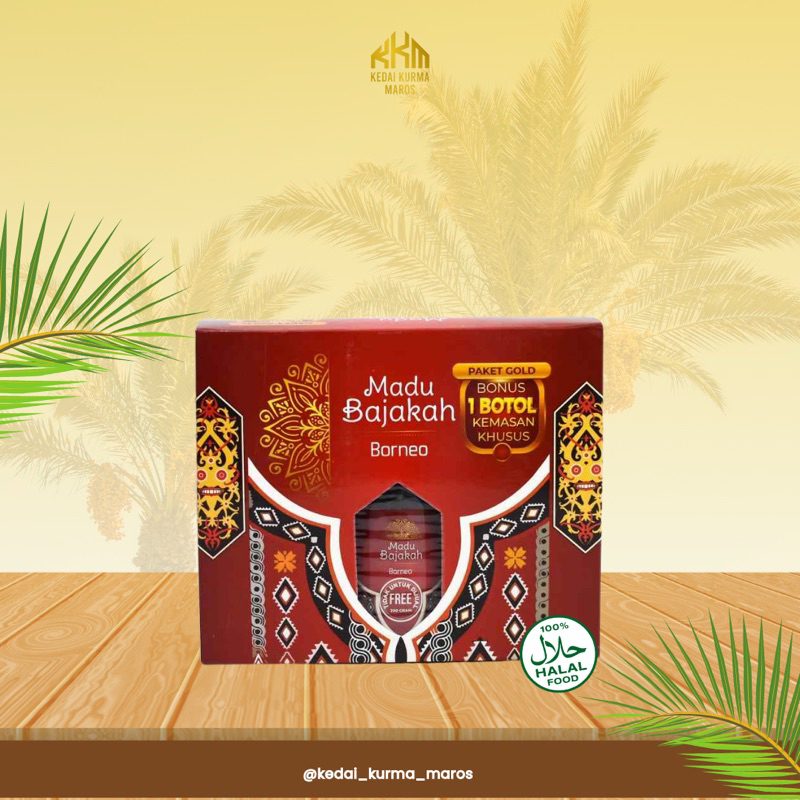 

MADU BAJAKAH BORNEO PAKET GOLD 2 BOTOL 250 GRAM BONUS 1 BOTOL 200 GRAM