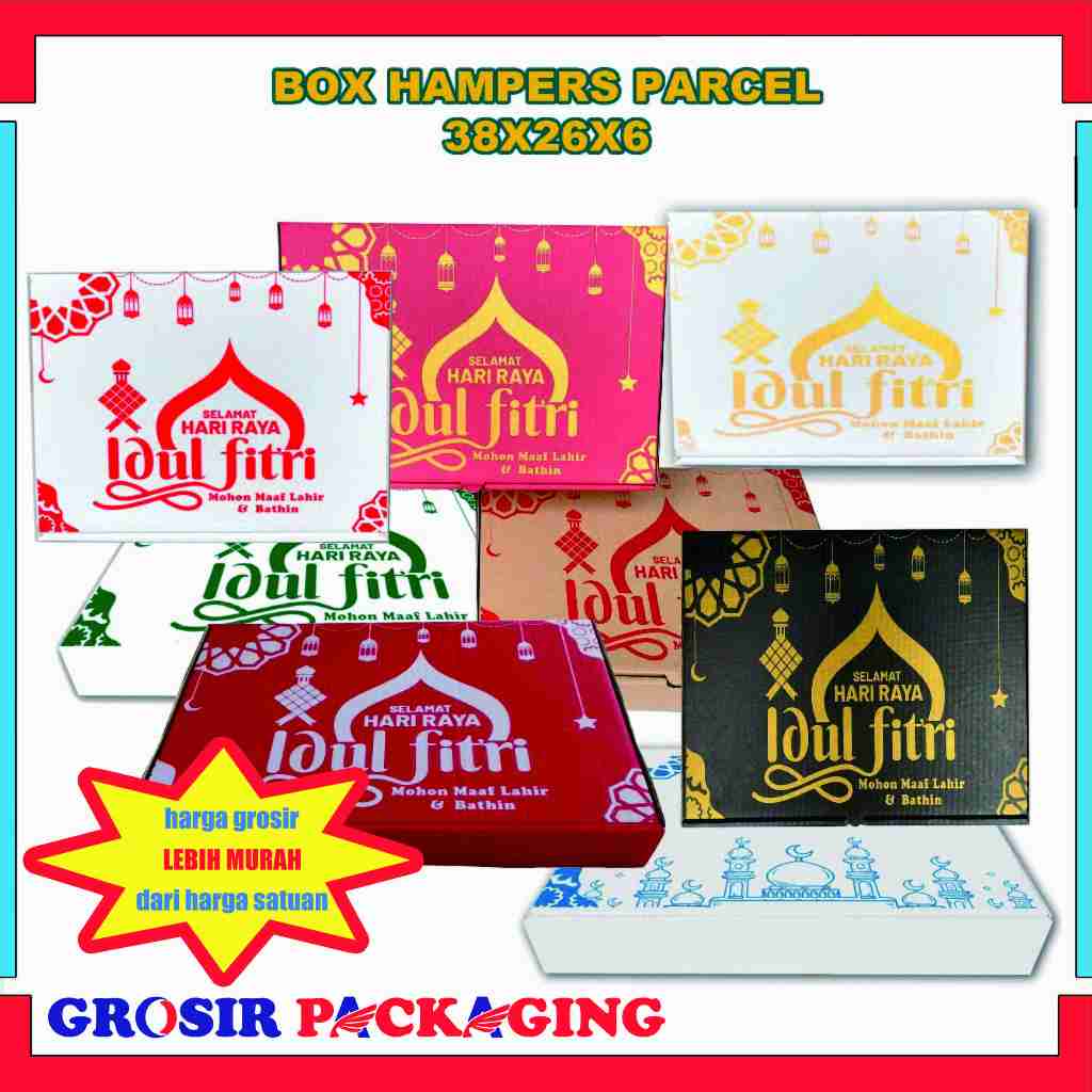 

(paket 100pcs) Box Eidul Fitri 38x26x6 Cm / Box Kue Kering / Hampers Lebaran