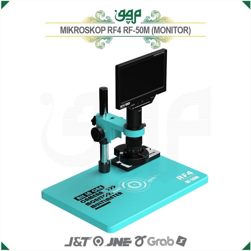 Mikroskop RF4 RF-50M Plus Monitor / Mikroskop RF4 RF-50M + Monitor Alas Lebar Plus Lampu LED