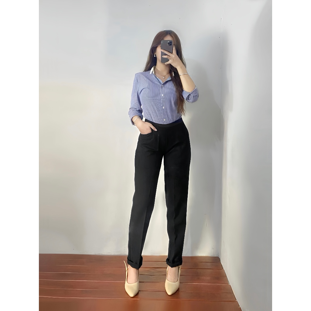 CELANA KERJA WANITA / CELANA BAHAN KAIN / CELANA KERJA WANITA KANTOR / CELANA KANTOR WANITA