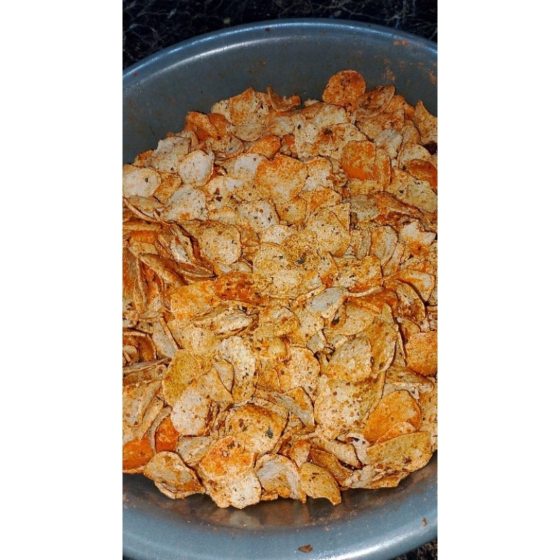 

basreng pedas daun jeruk ukuran 200grm pouch