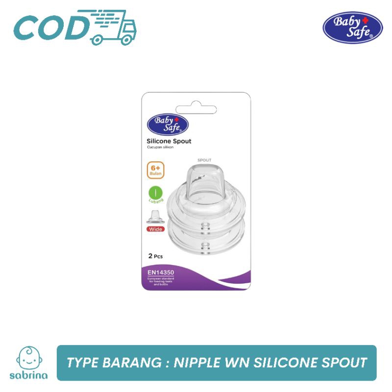 [ Sabrina ] Baby Safe Silicone Spout Dot | Cup isi 2 | Cucupan Silikon Bayi