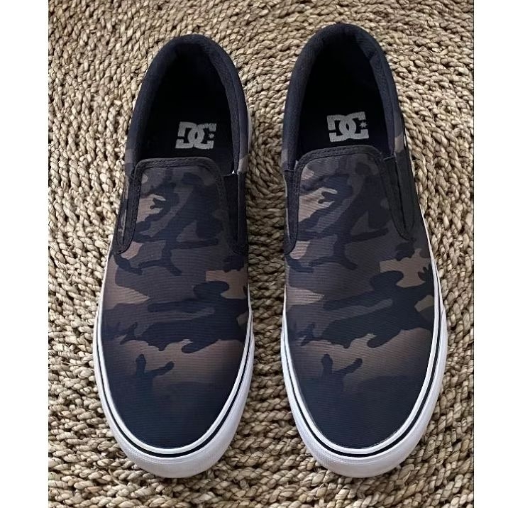 SEPATU DC TRASE SLIP ON CAMO - PRELOVED SEPATU DC ORIGINAL