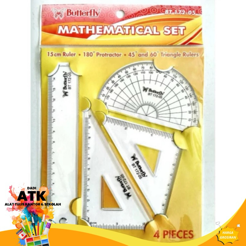 

Penggaris Matematika Set Butterfly BT-172-05