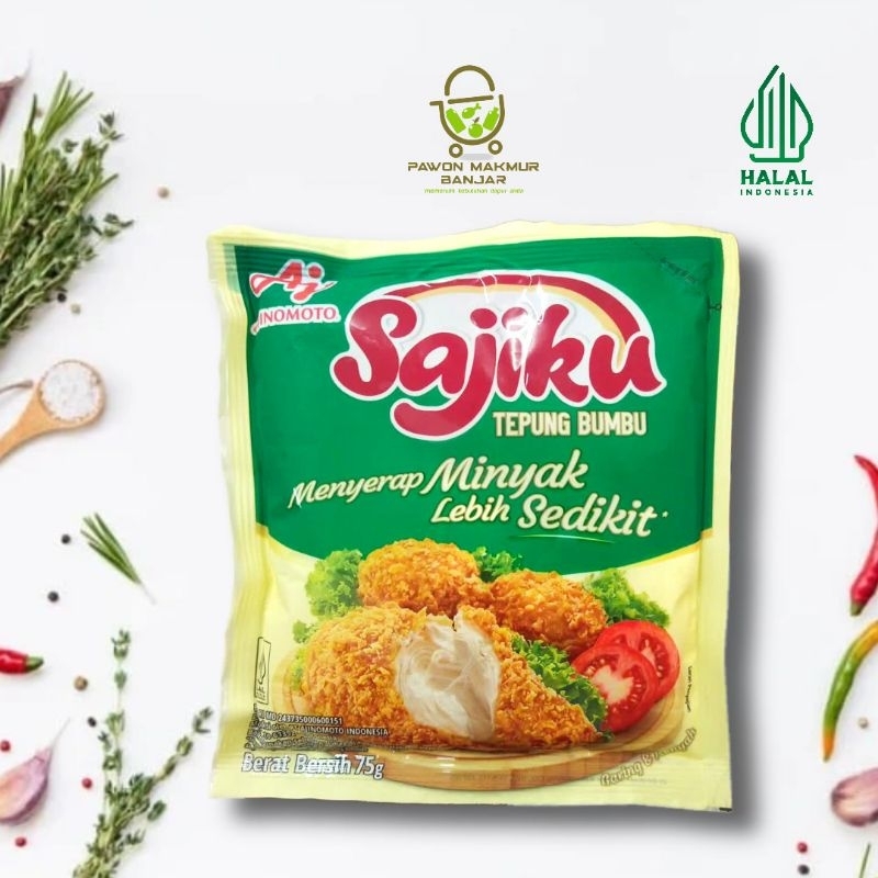 

SAJIKU TEPUNG BUMBU KEMASAN 75 GR