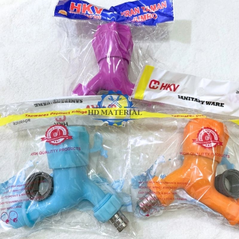 (Free Drat 3/4") Kran Bulat / Kran Tuas Bulat Putar / Kran Taman Jumbo - HKV