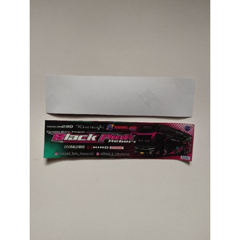 

Stiker bus Tunggal jaya Black pink