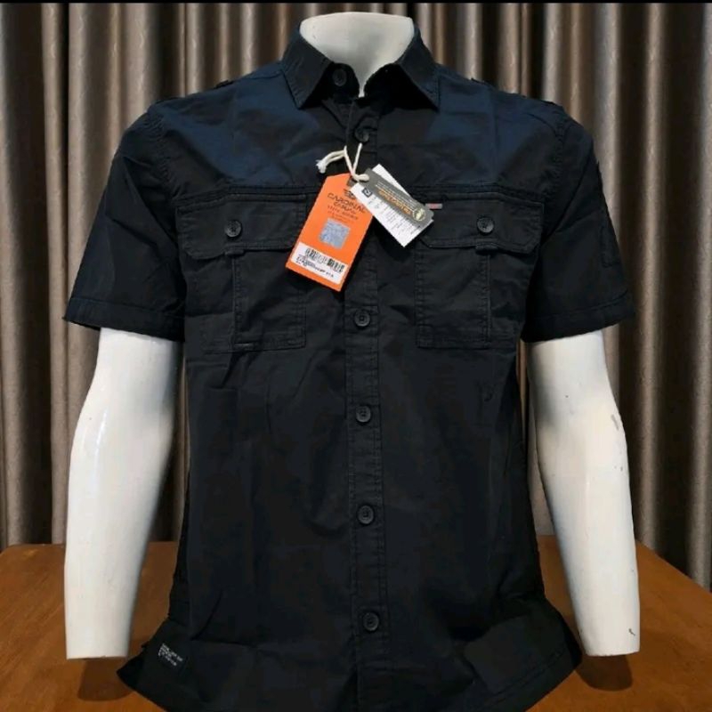 KEMEJA PRIA CARDINAL CASUAL REGULER TERBARU HITAM