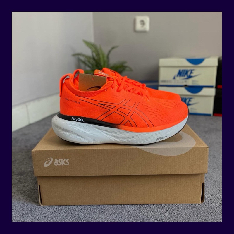 GEL NIMBUS 25 ORANGE BLACK