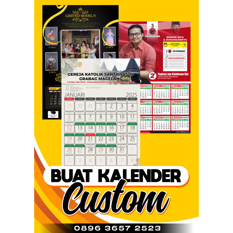 

Kalender Custom Murah 1 Hari Jadi A3+ ( TANPA MINIMAL ORDER )