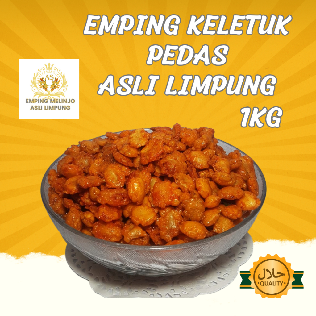 

EMPING KELETUK PEDAS ASLI LIMPUNG 1KG