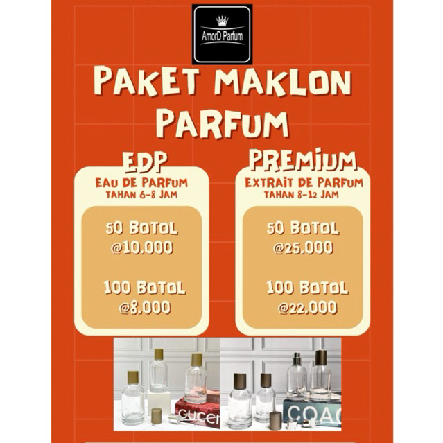 PAKET MAKLON PARFUM KEMASAN LITERAN