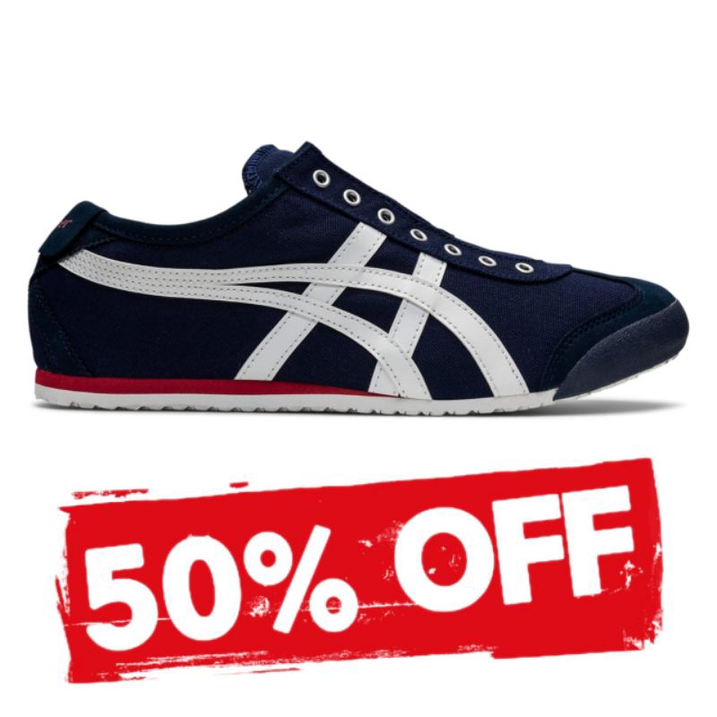 onitsuka Tiger original Mexico 66 slip on navy white red
