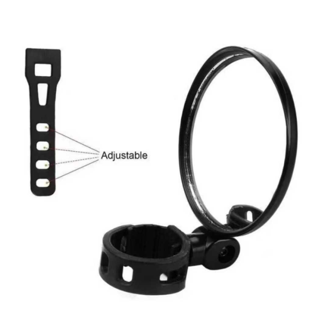 SEPASANG (2PCS) SPION SEPEDA MODEL BULAT KACA SEPION SPEDA 360 ADJUSABLE AKSESORIS SEPION SEPEDA BMX