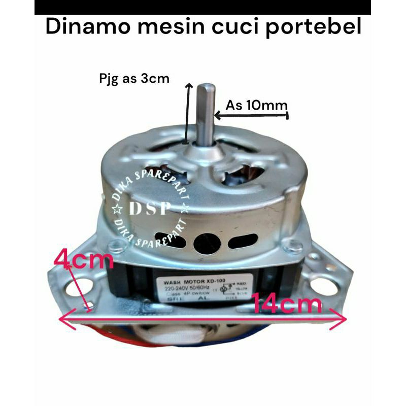 Dinamo - motor -  mesin cuci portable