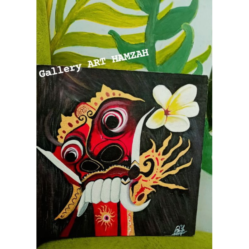 lukisan kanvas asli buatan tangan/bukan print/lukisan bali handmade berbagai ukuran