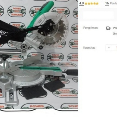 

Mitre Saw NRT PRO 7" sliding MS 7190 Miter Saw Mesin Potong Aluminium