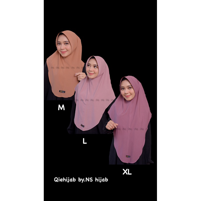 Kerudung Hijab bergo instan jersey premium by NS hijab Ori