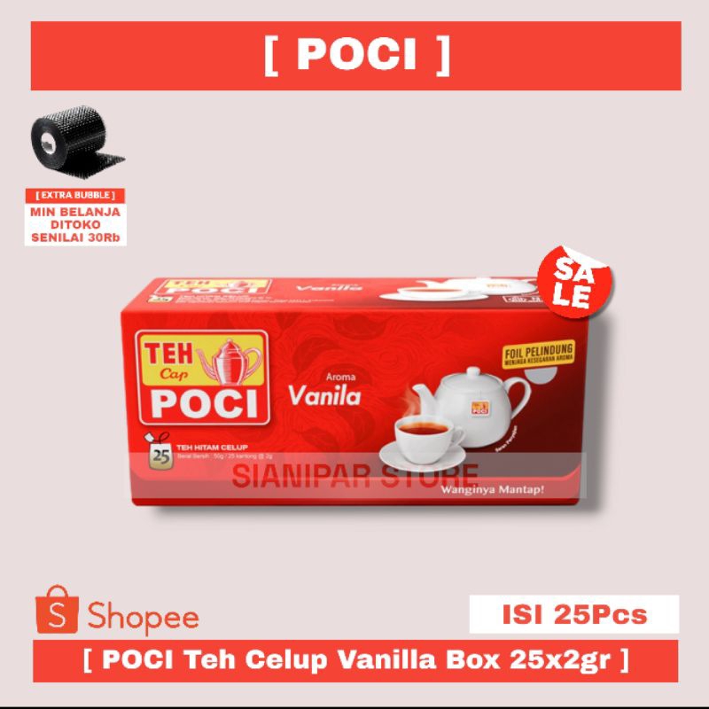 

POCI Teh Celup Vanilla Box 25x2gr