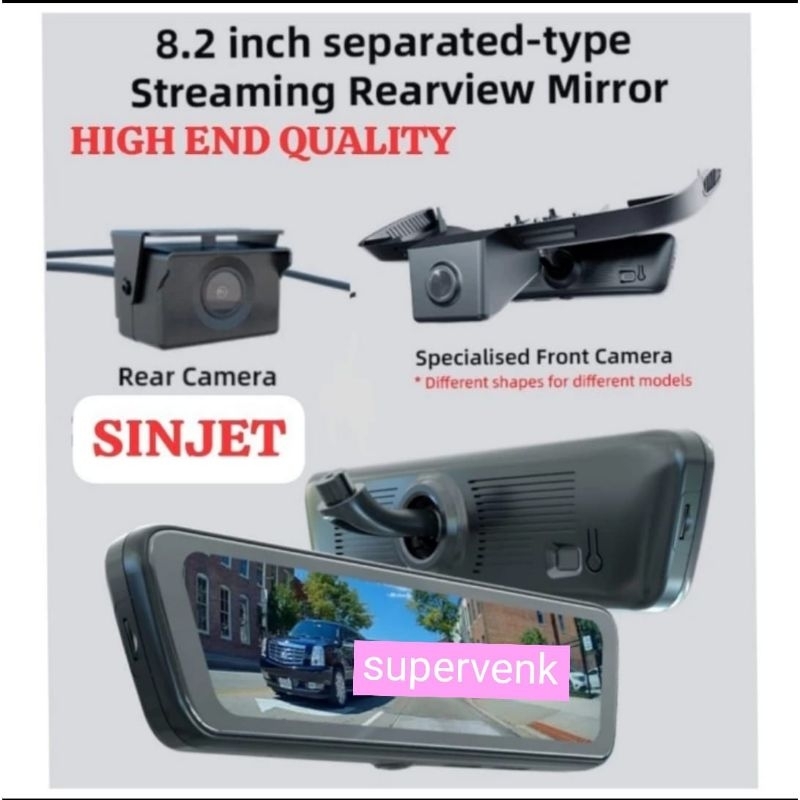 kaca spion dalam tengah camera dashcam DVR raize TSS rocky