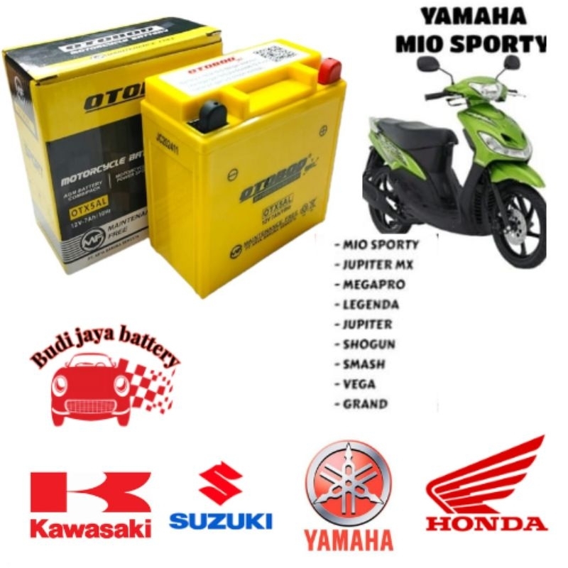 Aki motor Mio sporty aki Mio smile Jupiter Burhan old