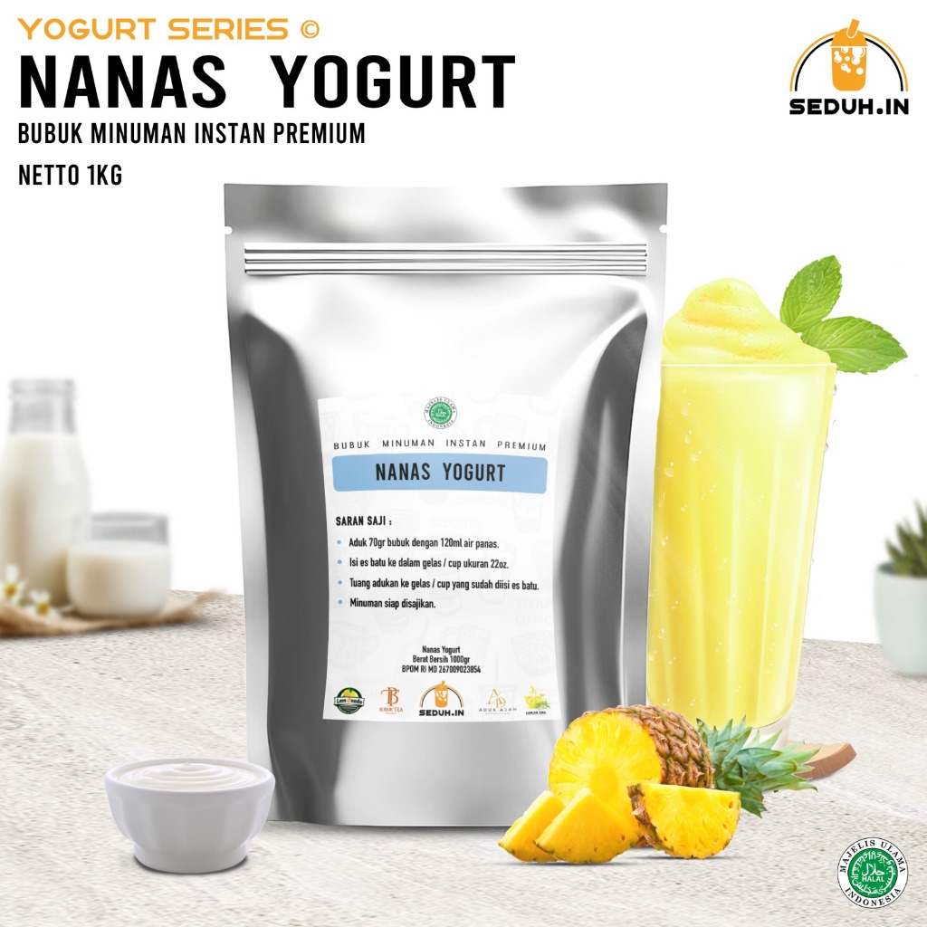 

Yogurt Nanas 1KG / Bubuk Minuman Premium