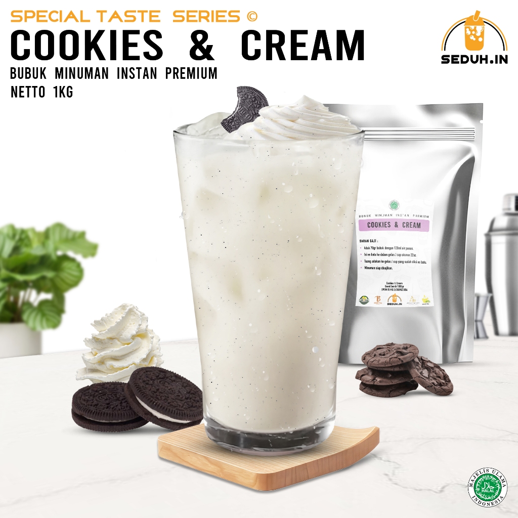 

SEDUHIN - OFFICIAL - Cookies & Cream 1KG / Bubuk Minuman Premium