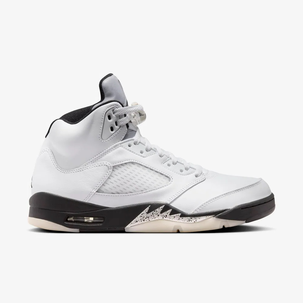 Nike Air Jordan 5 White Black Original Resmi (100% Authentic)