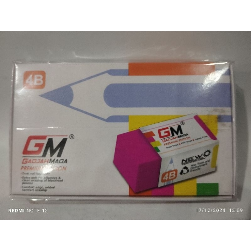 

Eraser STIP Colour GM isi (40pc)