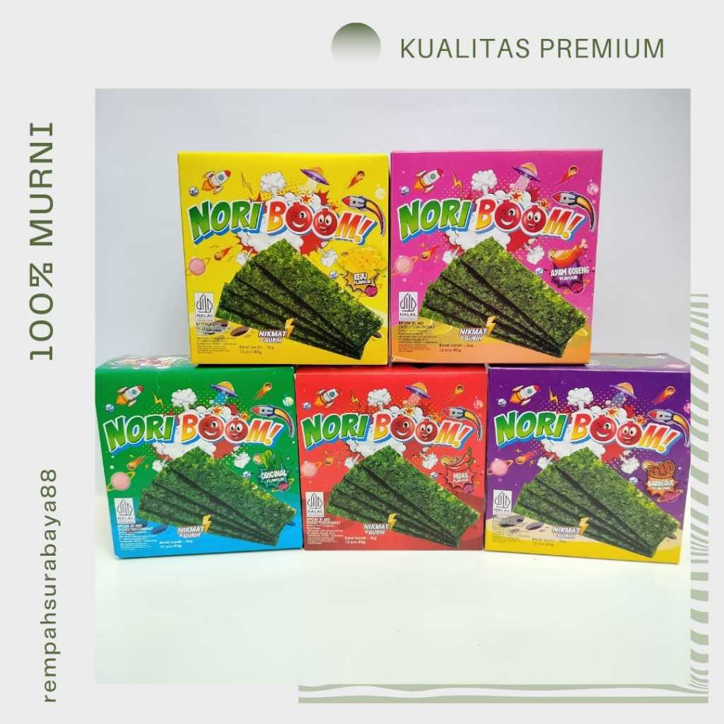 

(PAKET DUS) NORIBOOM RUMPUT LAUT CRISPY | NORI MURAH
