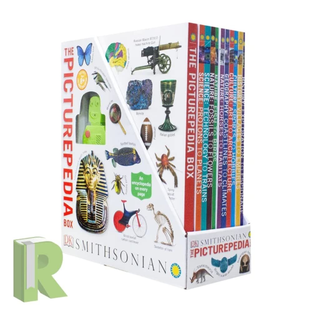 Picturepedia box set smithsonian 11 buku dan 1 robot mainan