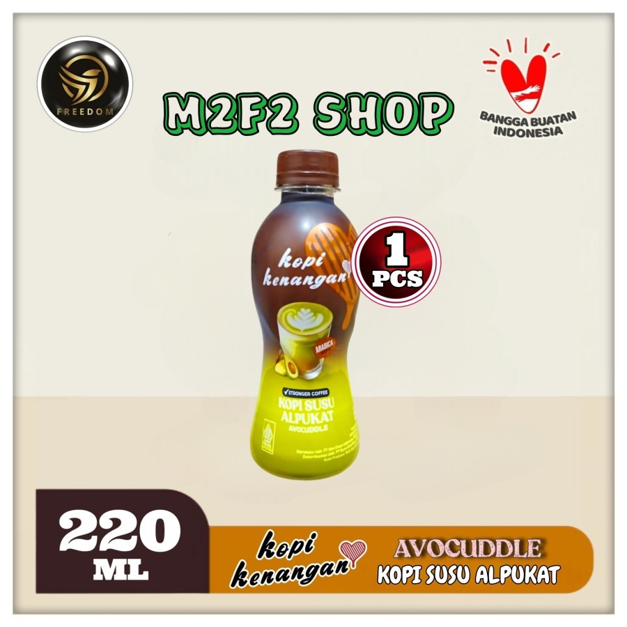 

Kopi Kenangan Avocuddle Coffee With Milk Avocado | Kopi Susu Alpukat Botol Pet - 220 ml (Kemasan Satuan)