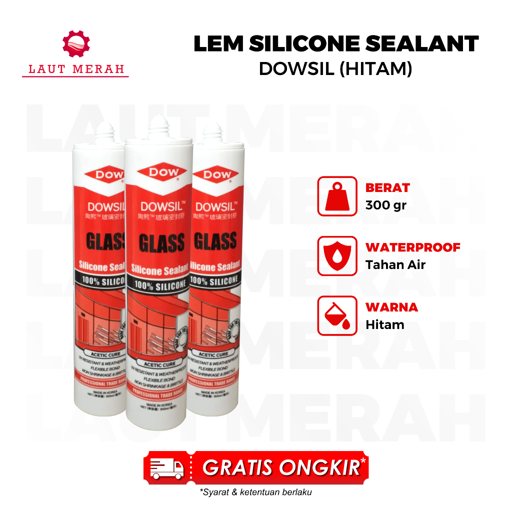 Sealant lem kaca aquarium cermin dow corning dowcorning dowsil dowseal / Lem Kaca Silicone Sealant D