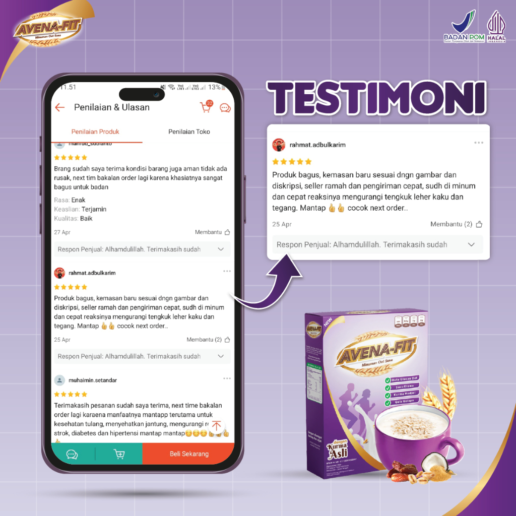 

Avenafit Paket 5 Box Solusi Lebih Hemat Turunkan Kolesterol Tinggi Menjaga Kesehatan Jantung dan