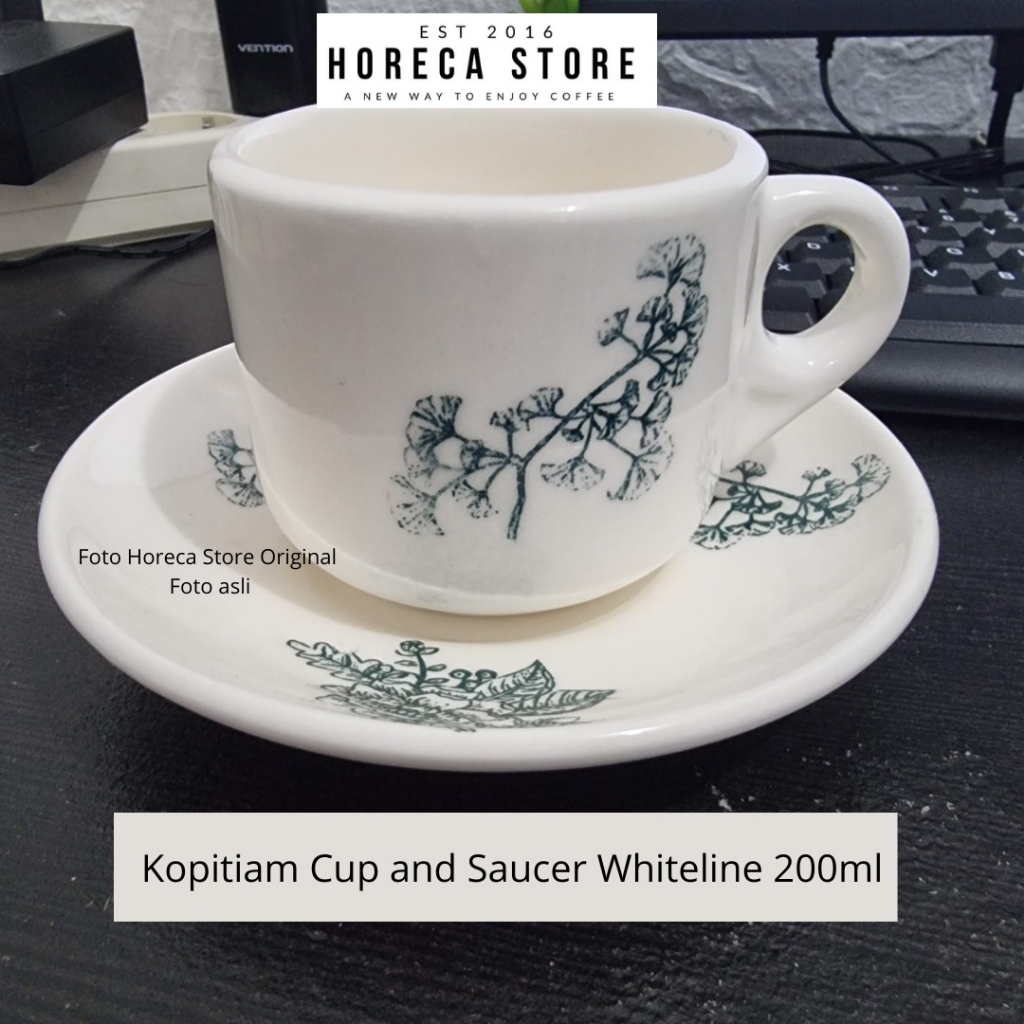 Cangkir Kopitiam 200 ML / Cup kopi Keramik / Cangkir Jadul Vintage Retro / Cangkir Kopi tiam Cup & S