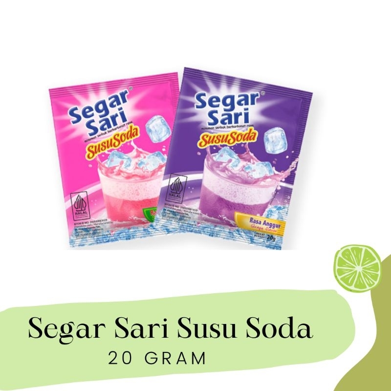 

Segar Sari Susu Soda 20 gram