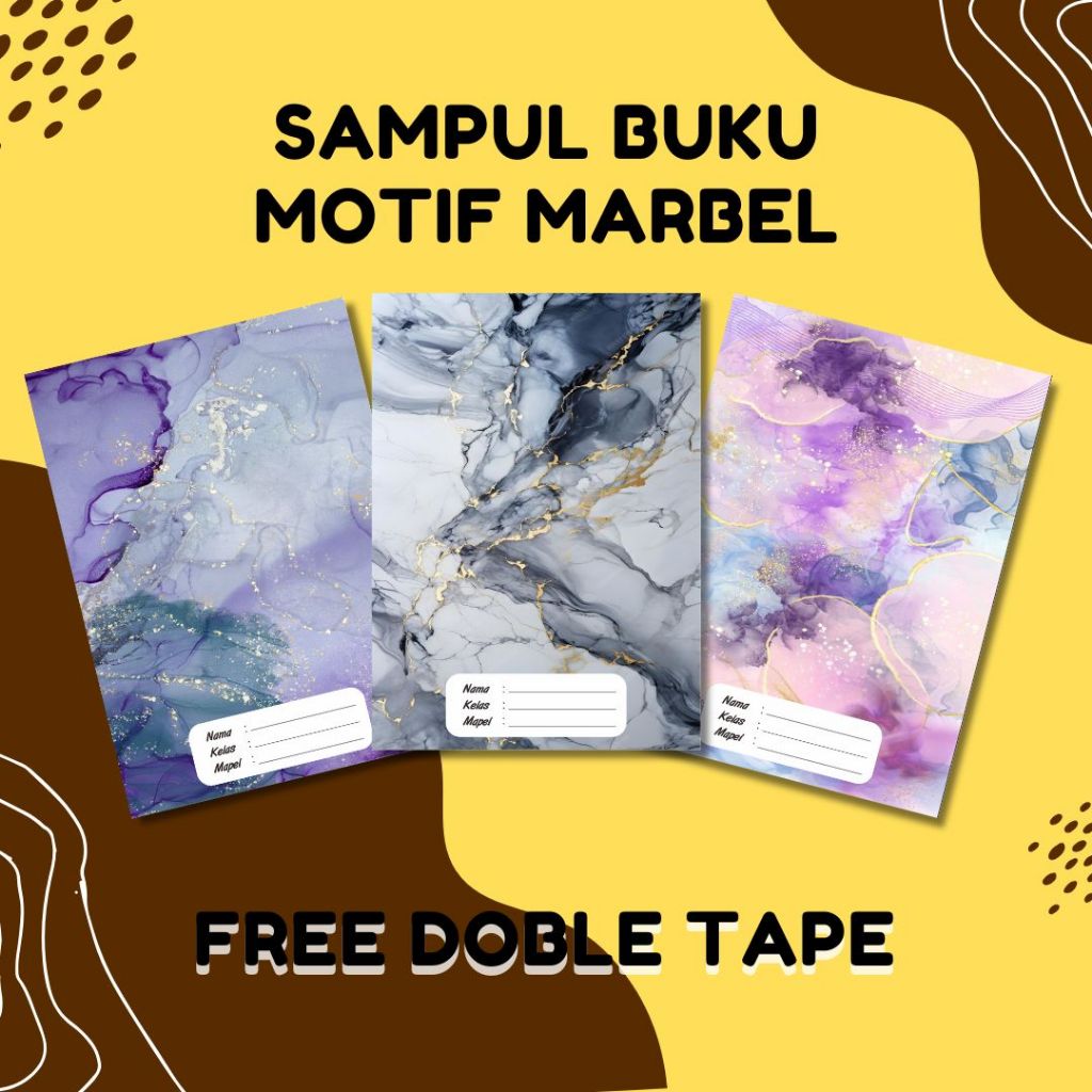 

SAMPUL BUKU TULIS CUSTOM NAMA, KELAS DAN MAPEL SIDU CAMPUS BIGBOSS MOTIF ESTETIK MARBEL (ISI 10 PCS) FREE DOBLE TAPE