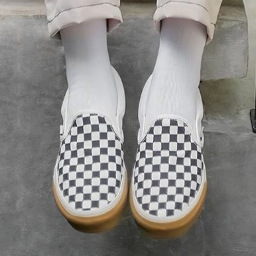 SEPATU SLIP ON NOBRANDS CHECKERBOARD CATUR ORIGINAL INDONESIA SEPATU SELOP PRIA DAN WANITA