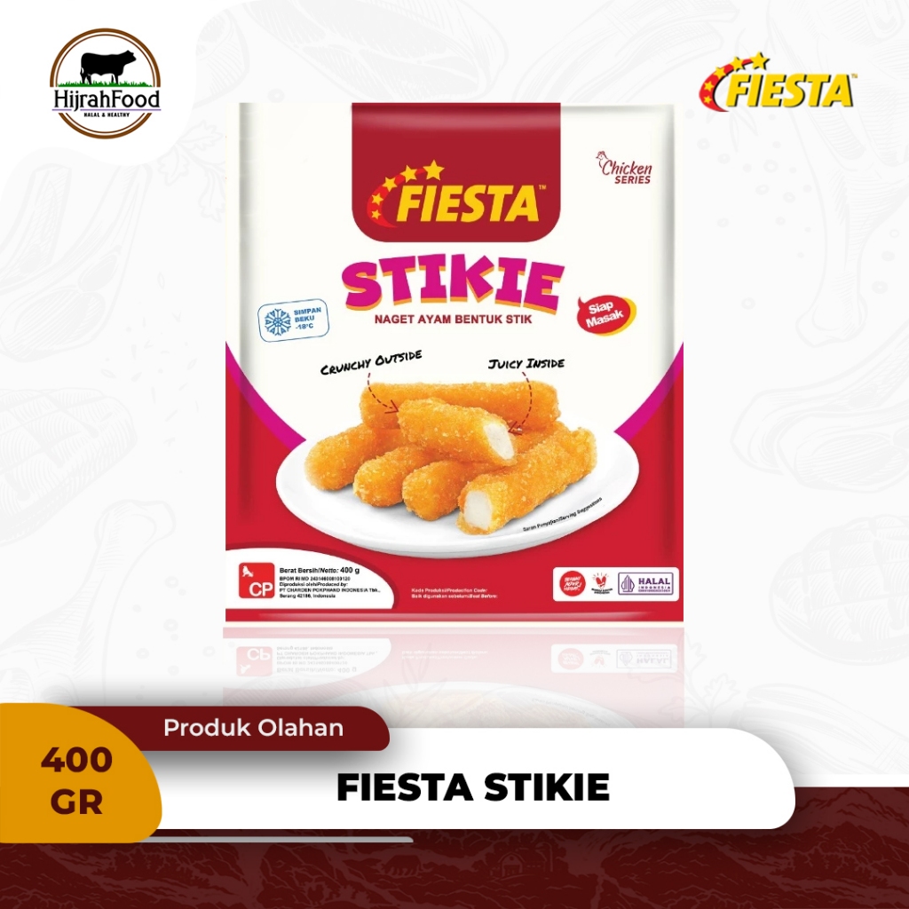 

Fiesta Stikie Naget Ayam Bentuk Stik 400 gram Siap Masak