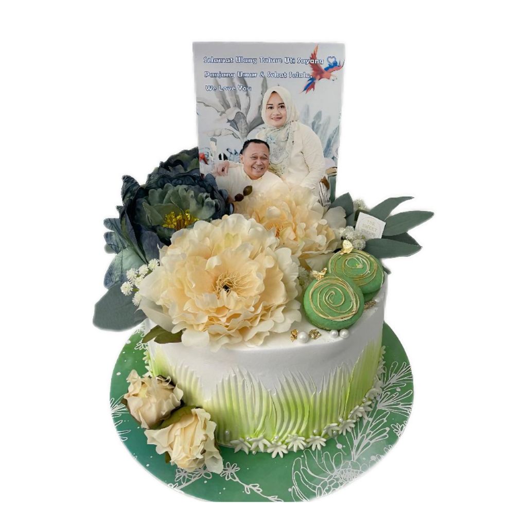 

Cake Birthday Green Flower