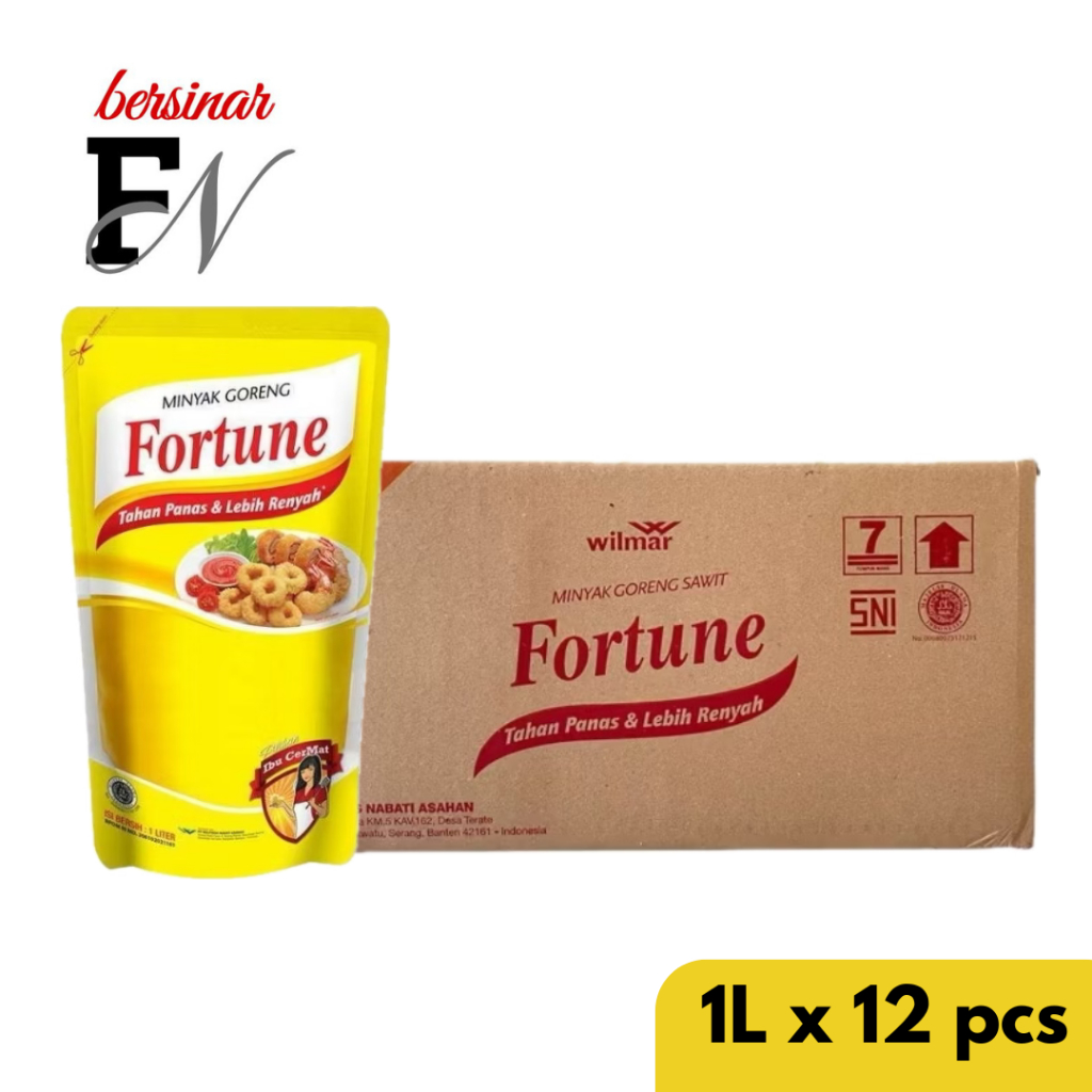 

FORTUNE Minyak Goreng Sawit 1 Dus ( 1L x 12 pcs )