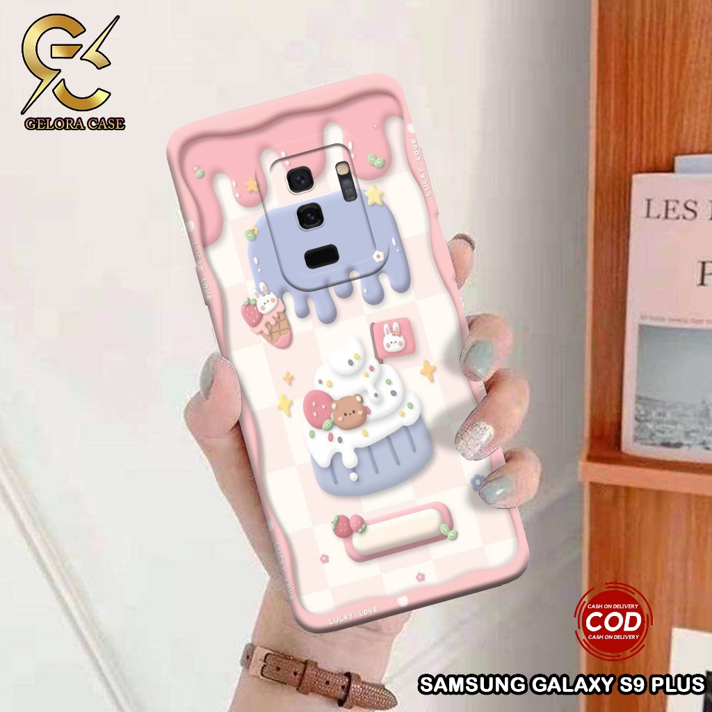 Softcase Samsung Galaxy S9 Plus - Geloracase - Casing Samsung S9 Plus  - Motif case Ice Cream - Sams