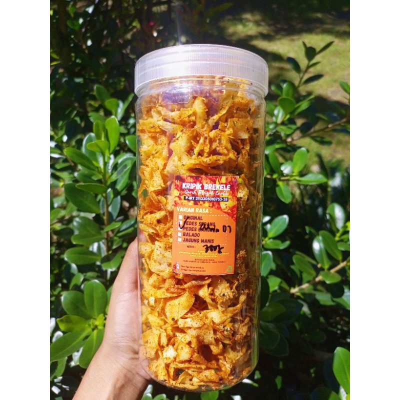 

KRIPIK BREKELE | Kripik Singkong | Kemasan: Toples ±300 Gram | Bisa Request Varian Rasa